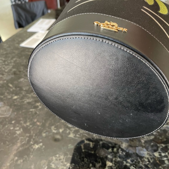 Coach New Black Cat Face Bucket Bag - Picture 3 of 4